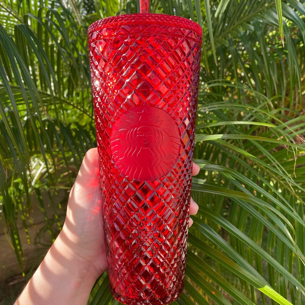 BRAND NEW Starbucks Tumbler- Red Jeweled- Holiday 2021- Venti 24oz